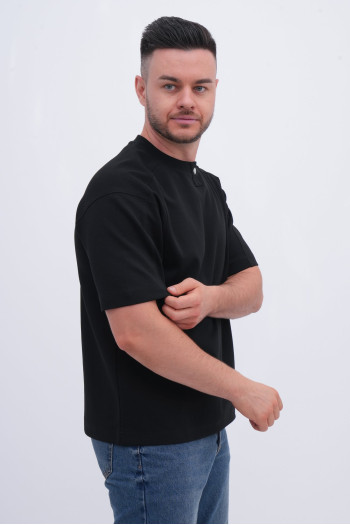 Футболка декор однотонна K.O.R 9978 Чорний
