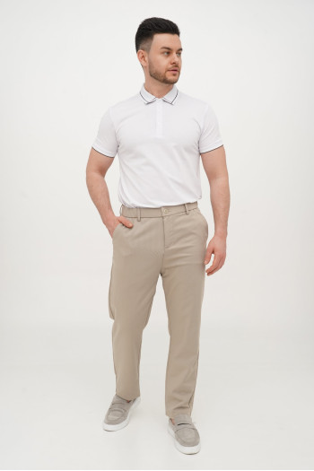 Футболка поло однотонна Trend Collection BAT 24021 Білий (кол.2)