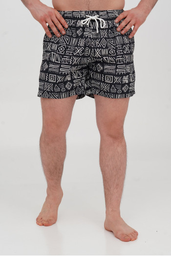 Шорти TREND 7011-1 Чорний+принт (BLACK)