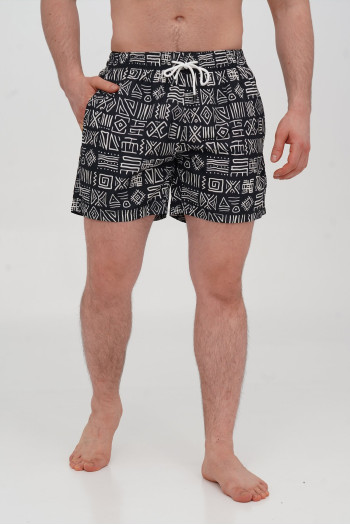 Шорти TREND 7011-1 Чорний+принт (BLACK)