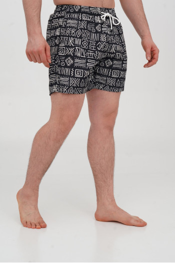 Шорти TREND 7011-1 Чорний+принт (BLACK)