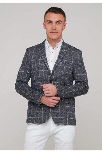 Піджак Trend Collection 6266-3 Сірий+клітинка