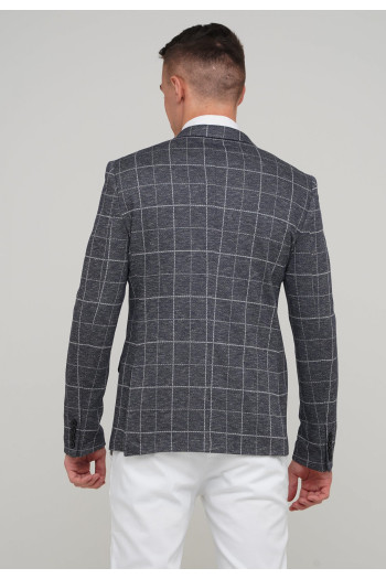 Піджак Trend Collection 6266-3 Сірий+клітинка