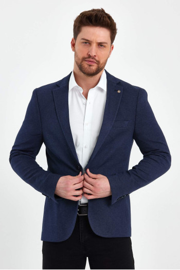 Піджак Trend Collection 6107-4 Темно-синій (V01)