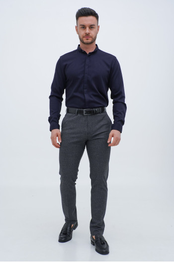 Cорочка однотонна Trend Collection 10766-10 Темно-синій (Color V03)