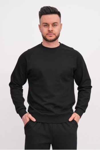 Світшот однотонний K.O.R 3390 Чорний (black)