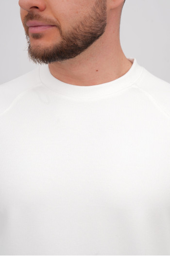 Світшот однотонний K.O.R 3390 Білий (white)