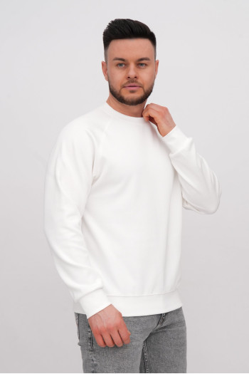 Світшот однотонний K.O.R 3390 Білий (white)