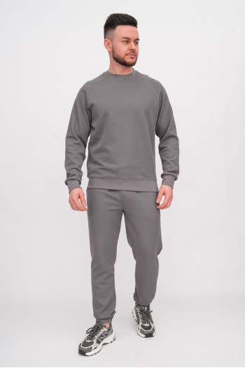 Світшот однотонний K.O.R 3390 Сірий (grey)