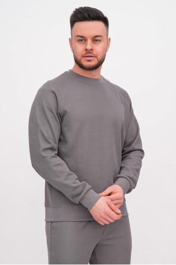 Світшот однотонний K.O.R 3390 Сірий (grey)
