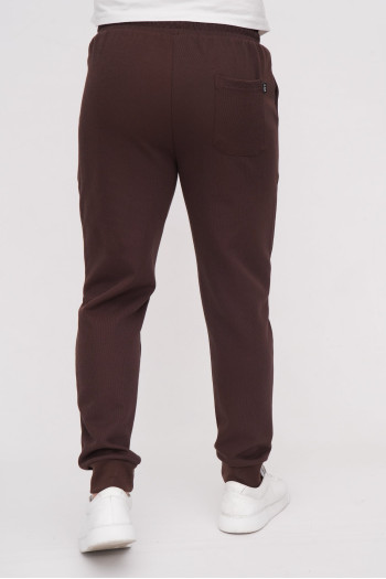 Спорт-штани однотонні K.O.R 37991 Коричневий (brown)