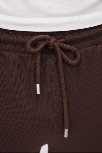 Спорт-штани однотонні K.O.R 37991 Коричневий (brown)