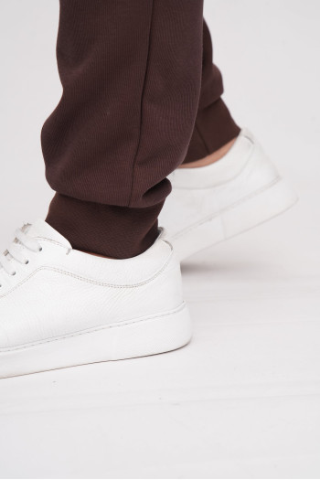 Спорт-штани однотонні K.O.R 37991 Коричневий (brown)