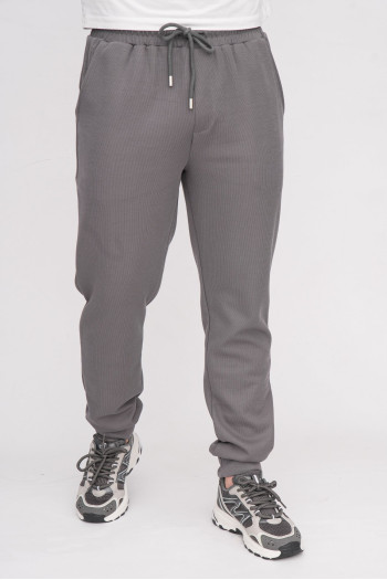 Спорт-штани однотонні K.O.R 37991 Сірий (grey)