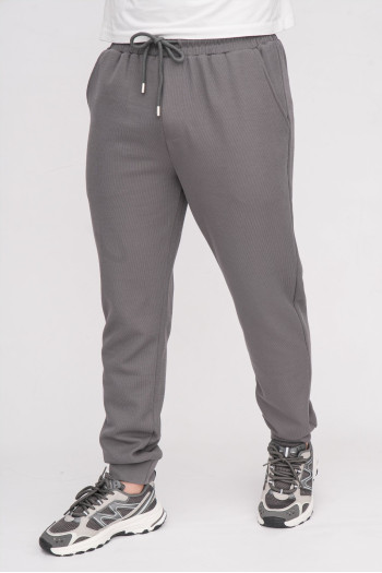 Спорт-штани однотонні K.O.R 37991 Сірий (grey)