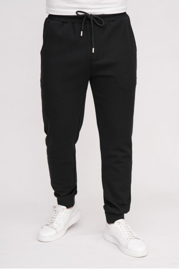 Спорт-штани однотонні K.O.R 37991 Чорний (black)