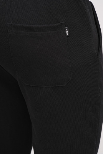 Спорт-штани однотонні K.O.R 37991 Чорний (black)