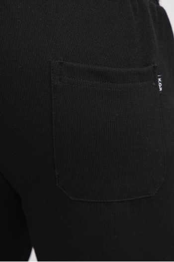 Спорт-штани однотонні K.O.R 37991 Чорний (black)