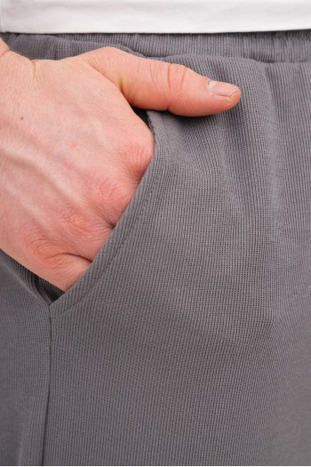 Спорт-штани однотонні K.O.R 33891 Сірий (grey)