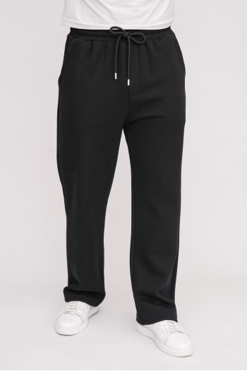 Спорт-штани однотонні K.O.R 33891 Чорний (black)