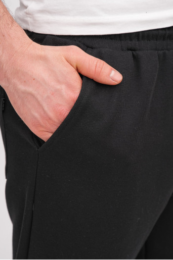 Спорт-штани однотонні K.O.R 33891 Чорний (black)