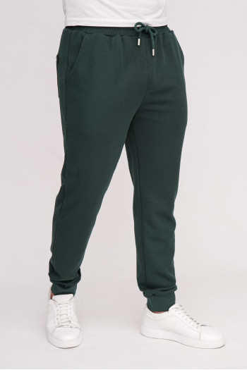 Спорт-штани однотонні K.O.R 37991 Зелений (green)