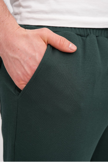Спорт-штани однотонні K.O.R 37991 Зелений (green)