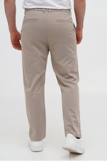 Штани slim fit K.O.R 370-2 Бежевий