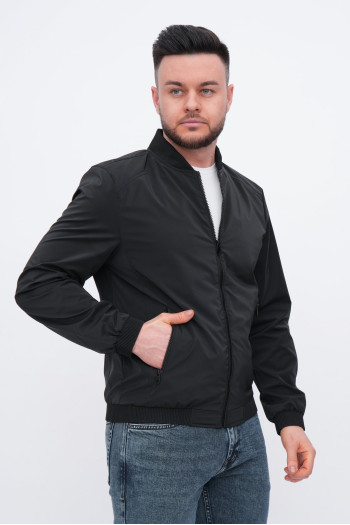 Бомбер м.с. K.O.R 7983 Чорний (BLACK)