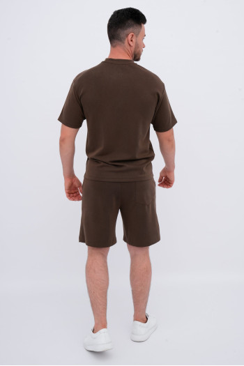 Комплект футболка + шорти Trend Collection 378939 Коричневий (BROWN)