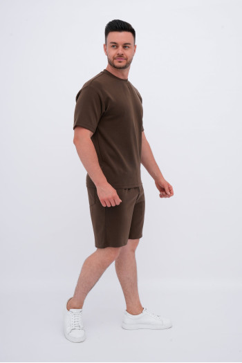 Комплект футболка + шорти Trend Collection 378939 Коричневий (BROWN)