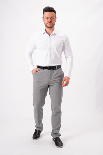 Штани slim fit K.O.R 12652 Сірий (gray)