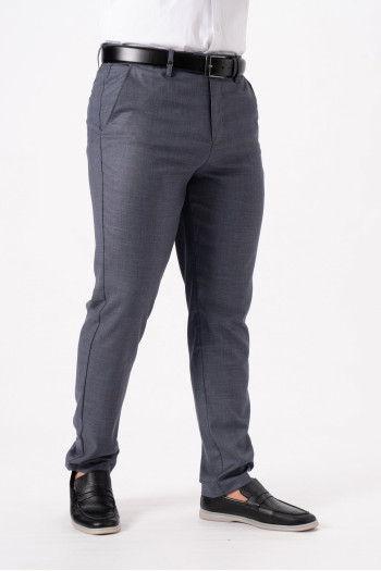 Штани slim fit K.O.R 12661 Сіро-синій (blue gray)