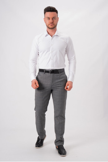 Штани slim fit K.O.R 12671 Cірий (gray)