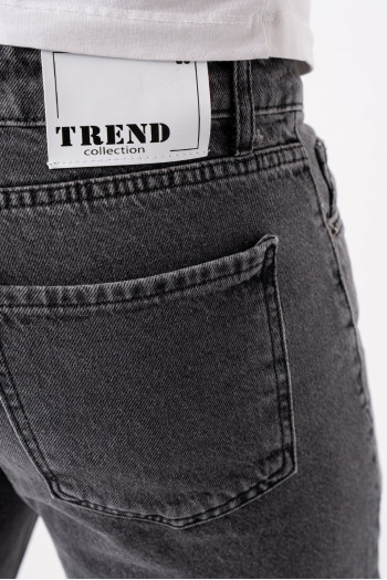 Джинси мом Trend Collection 19303-1 Темно-сірий