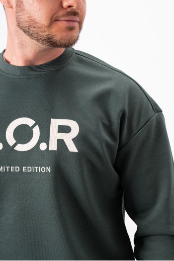 Світшот принт K.O.R 86029 Зелений (GREEN)