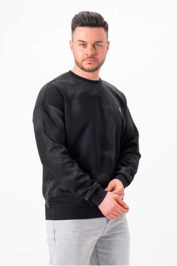 Світшот принт K.O.R 8303 Чорний+сірий (BLACK)