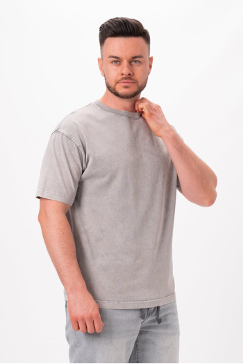 Футболка однотонна K.O.R АРТ.579-1 Сірий (GREY)