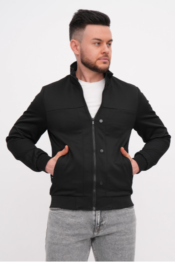 Бомбер K.O.R 7587-1 Чорний (BLACK)