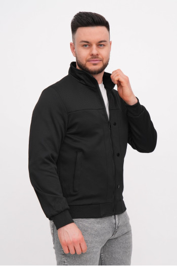 Бомбер K.O.R 7587-1 Чорний (BLACK)