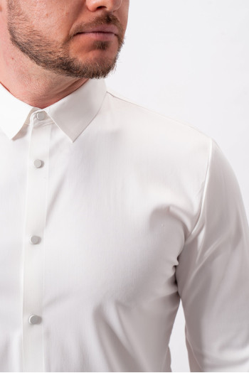 Сорочка однотонна K.O.R 4107 Білий (White)