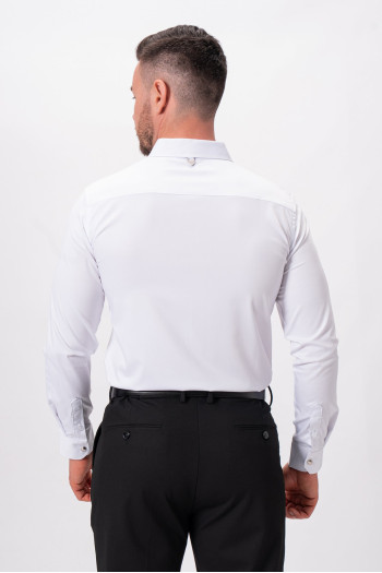 Сорочка однотонна K.O.R 4109 Білий (White)