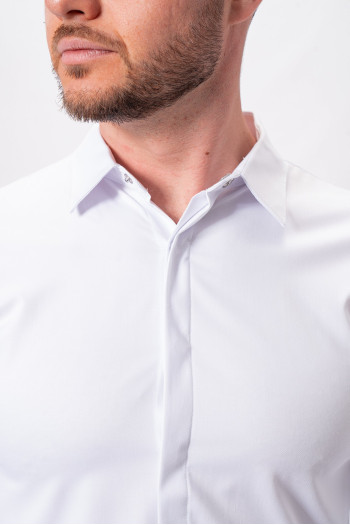 Сорочка однотонна K.O.R 4109 Білий (White)