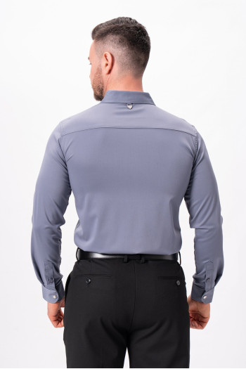 Сорочка однотонна K.O.R 4109 Сірий (Grey)