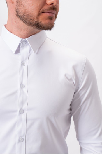 Сорочка однотонна K.O.R 4110 Білий (White)