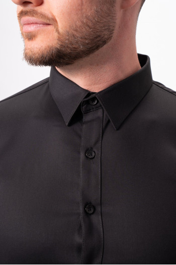 Сорочка однотонна K.O.R 4110 Чорний (Black)