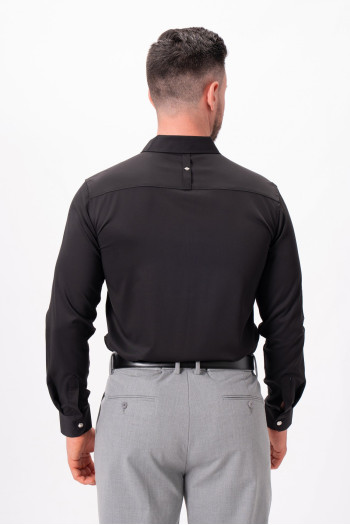 Сорочка однотонна K.O.R 4108 Чорний (Black)