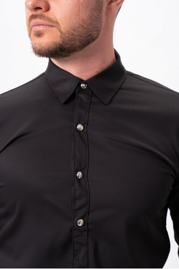 Сорочка однотонна K.O.R 4108 Чорний (Black)