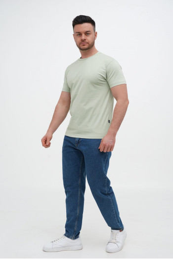 Футболка SLIM FIT K.O.R АРТ.616-2 Оливковий (L.GREEN, кол.68)