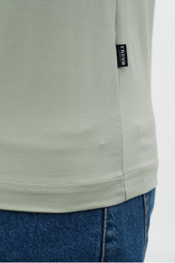 Футболка SLIM FIT K.O.R АРТ.616-2 Оливковий (L.GREEN, кол.68)